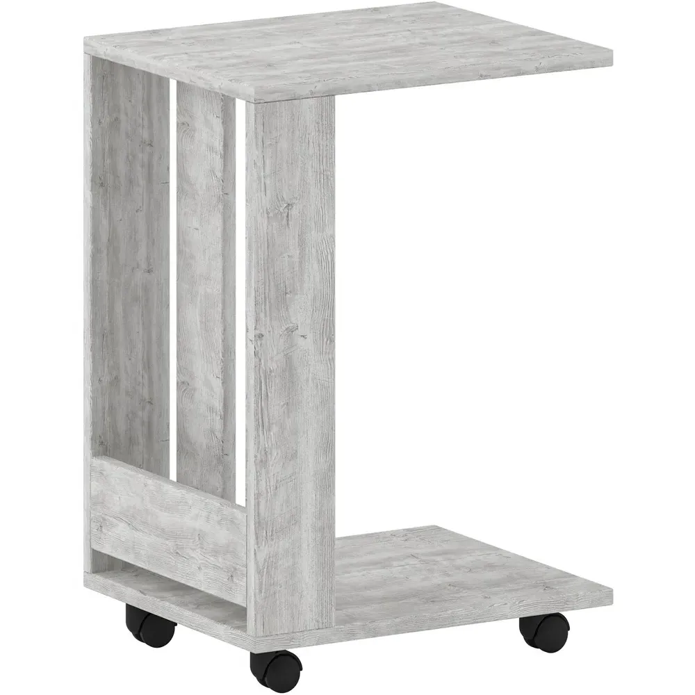 Edi C Sofa Table with Storage - White