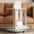 Edi C Sofa Table with Storage - White