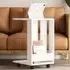 Edi C Sofa Table with Storage - White