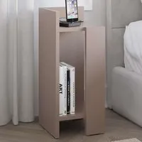 Elos 2 Shelf Left Module Bedside Table - Grey