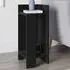 Elos 2 Shelf Left Side Bedside Table - Black