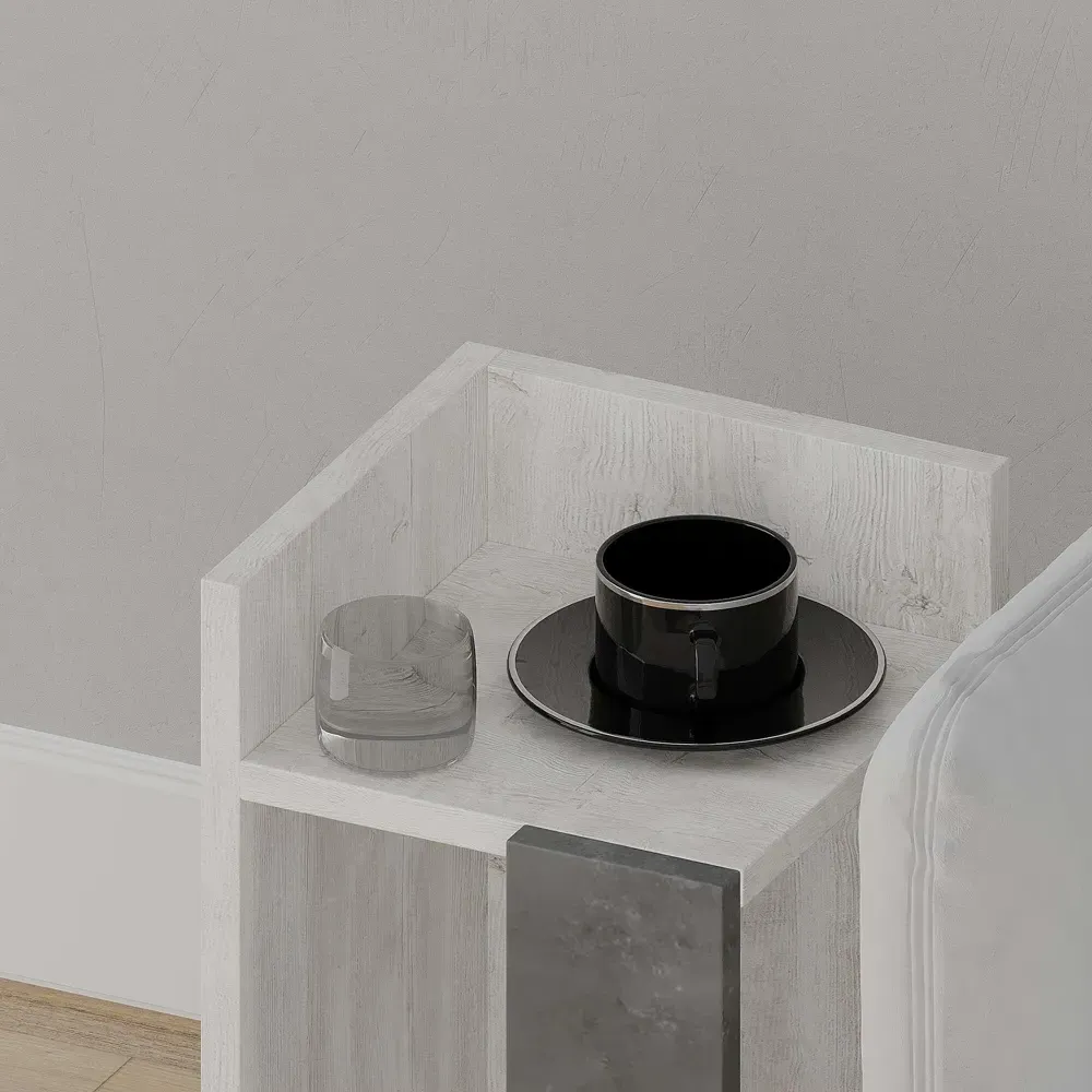 Elos 2 Shelf Right Module Bedside Table - Multi