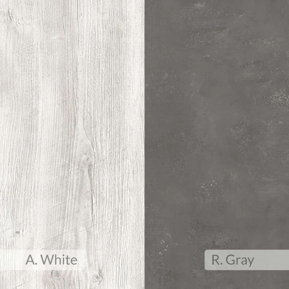 Elos 2 Shelf Right Module Bedside Table - Multi