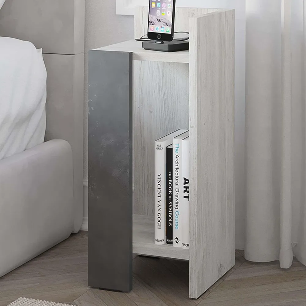Elos 2 Shelf Right Module Bedside Table - Multi