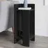 Elos 2 Shelf Right Side Bedside Table - Black