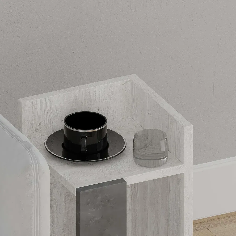 Elos Left Module Bedside Table with Storage - Multi