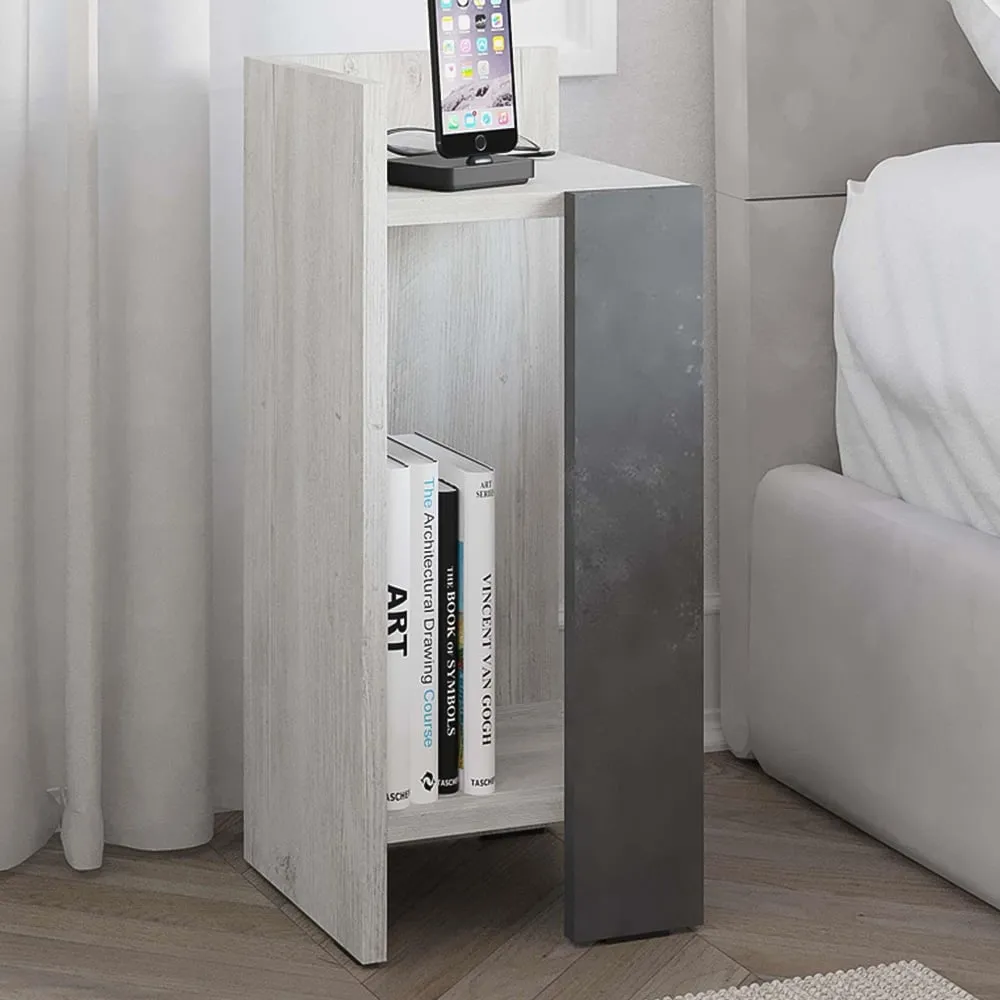 Elos Left Module Bedside Table with Storage - Multi image