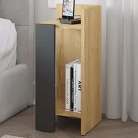 Elos Right Module Bedside Table with Storage - Multi, Oak