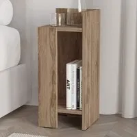 Elos Right Side Open Shelf Nightstand - Brown