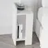 Elos Single Shelf Bedside Table Set of 2 - White