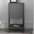 Ema Single Door Bedside Table with Storage - Anthracite Grey