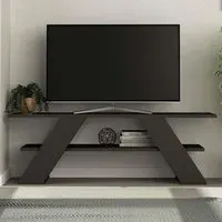 Farfalla Single Shelf TV Unit - Black