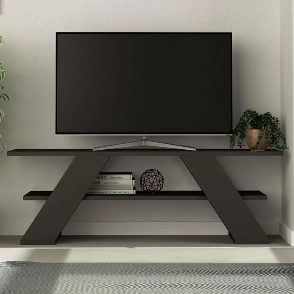 Farfalla Single Shelf TV Unit - Black image