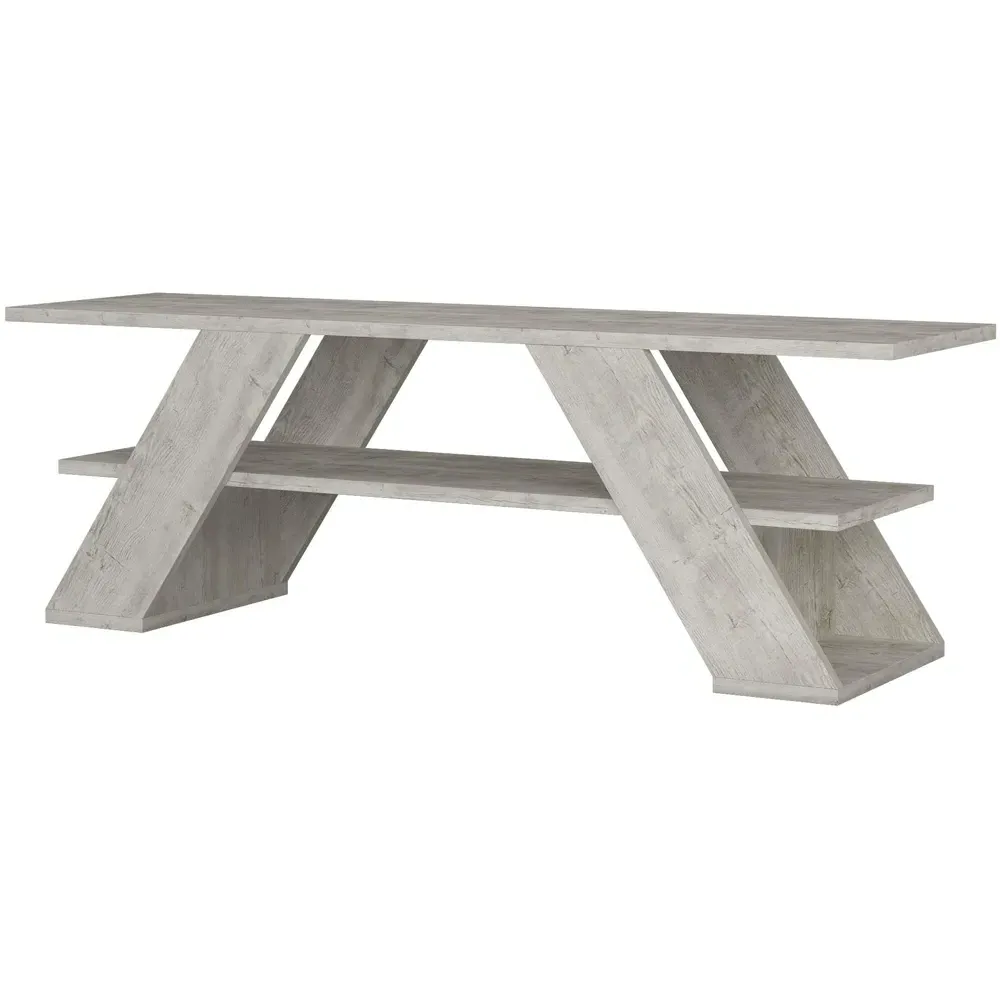 Farfalla Single Shelf TV Unit - White