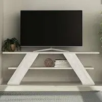 Farfalla Single Shelf TV Unit - White