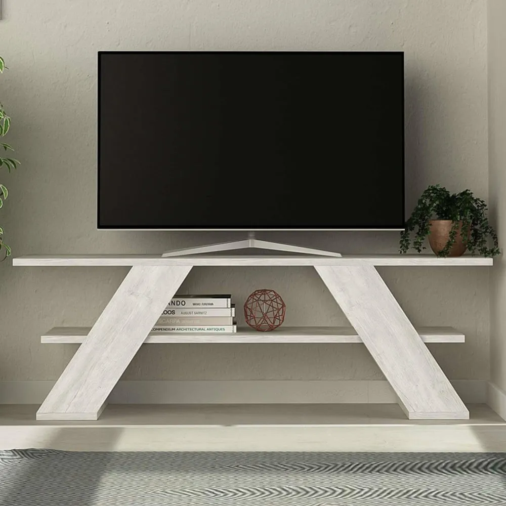 Farfalla Single Shelf TV Unit - White