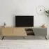 Fiona 3 Door TV Unit with Storage - Anthracite, Oak