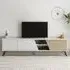 Fiona 3 Door TV Unit with Storage - Oak, White