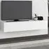 Francy 2 Door Wall Mounted TV Unit - White