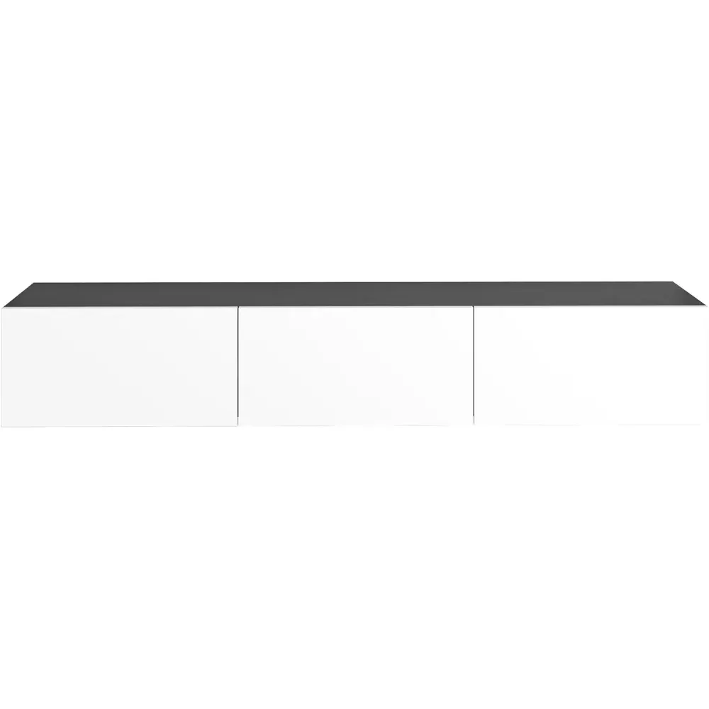 Francy 3 Door Wall Mounted TV Unit - Anthracite, White