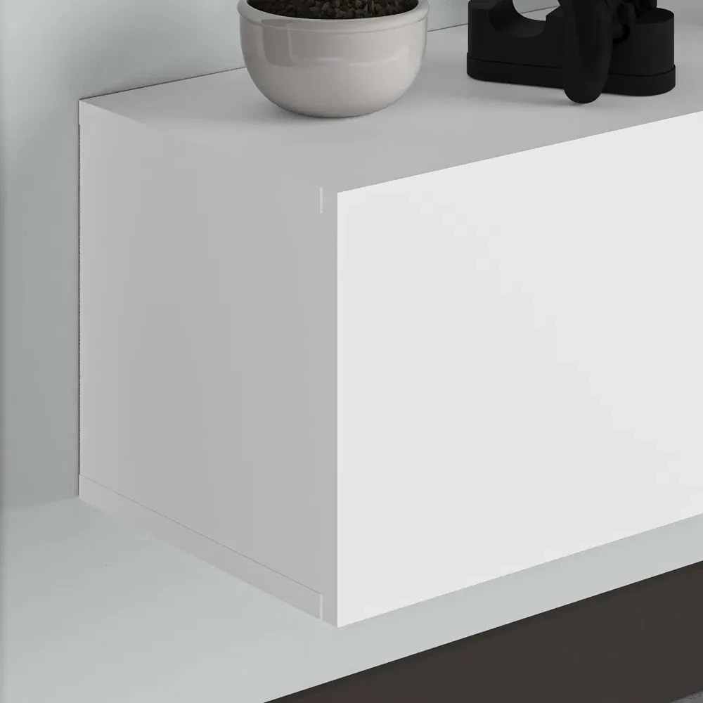 Francy 3 Door Wall Mounted TV Unit - White