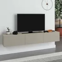Francy TV Stand with Storage Cabinet - Sandstone