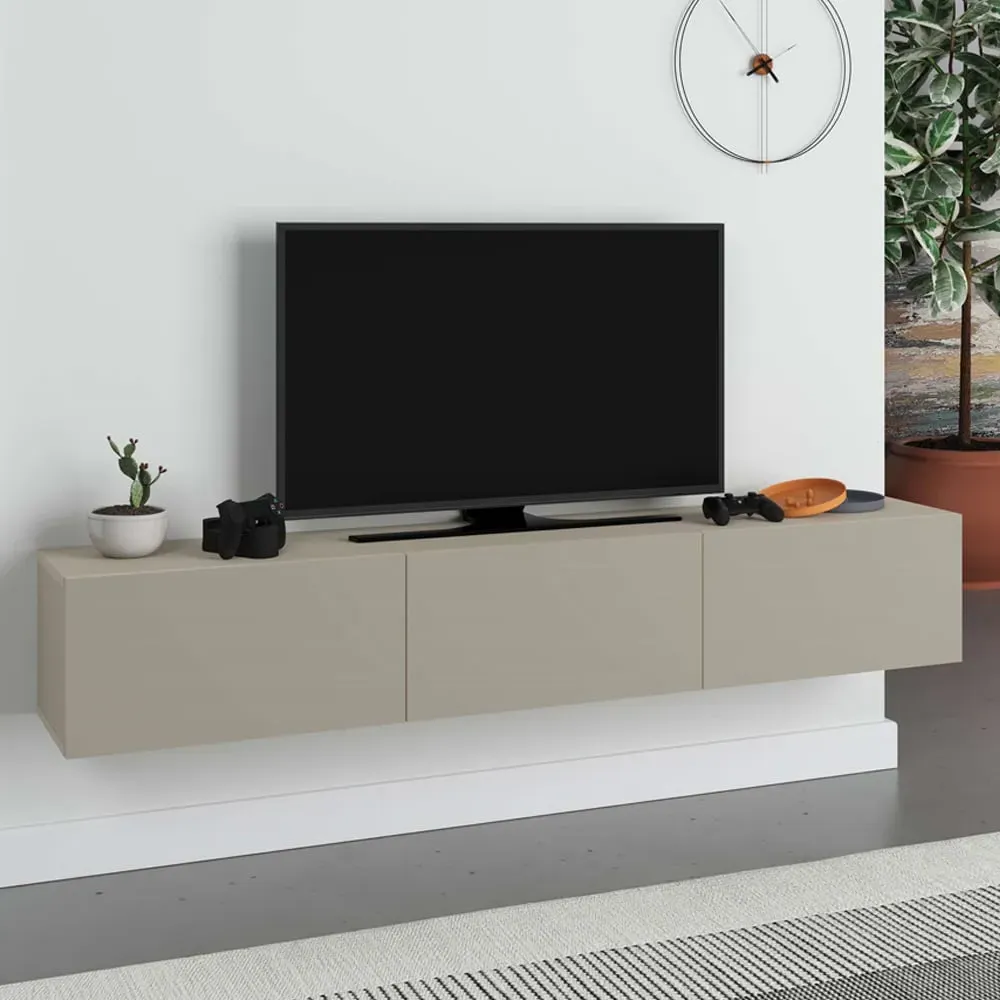 Francy TV Stand with Storage Cabinet - Sandstone image