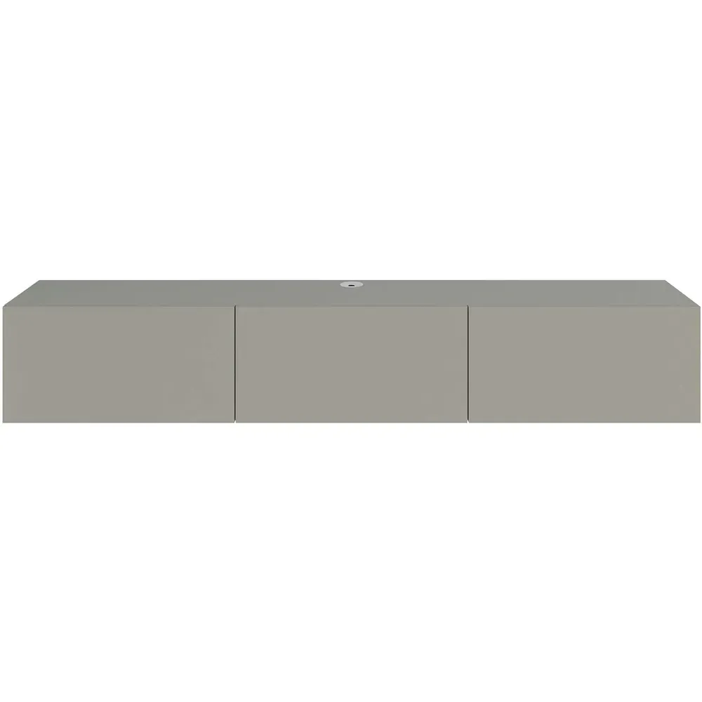 Francy Wall-Mounted TV Stand with Storage - Ash Green