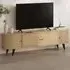 Gentle 4 Door TV Stand - Cream, Oak
