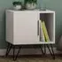 Glynn Single Door Bedside Table - White