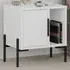 Glynn Single Door Bedside Table - White