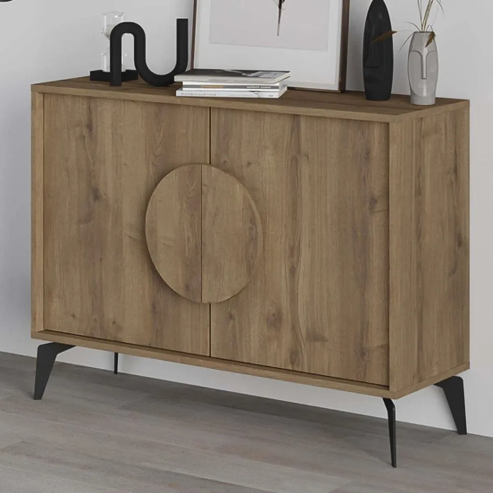 Gora 2 Door Console Sideboard - Dark Oak Effect image