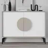 Gora 2 Door Sideboard - White, Engineered Wood
