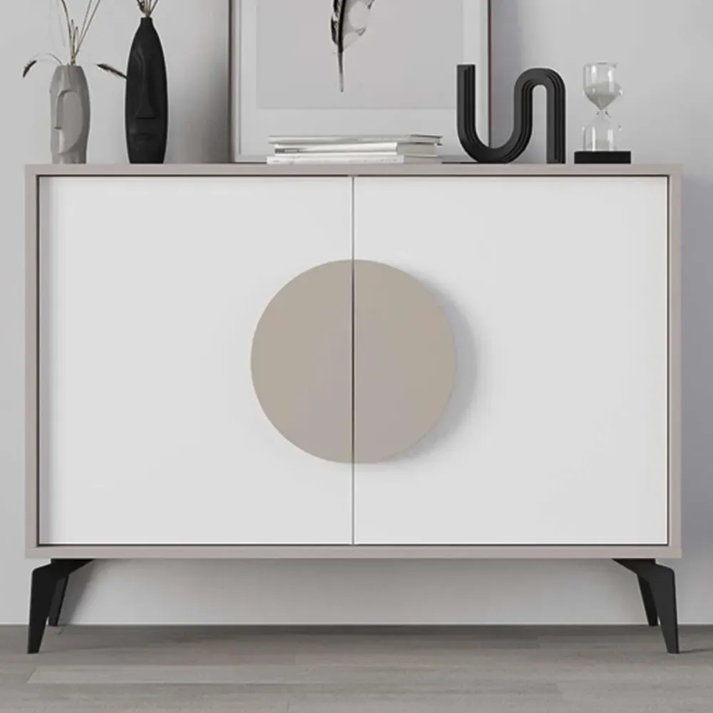 Gora 2 Door Sideboard - White, Engineered Wood