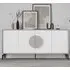 Gora 4 Door Sideboard with Circle Handle - Mocha Grey