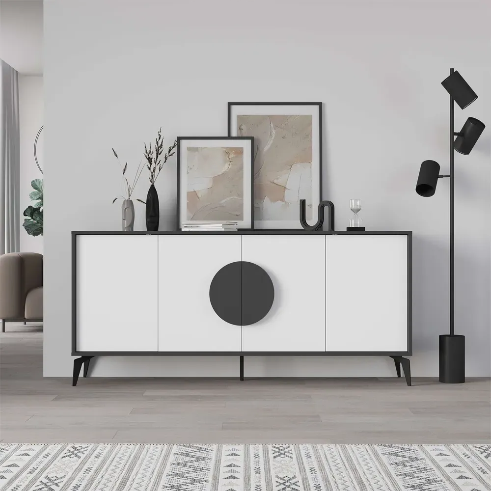 Gora Console Sideboard - Anthracite, White
