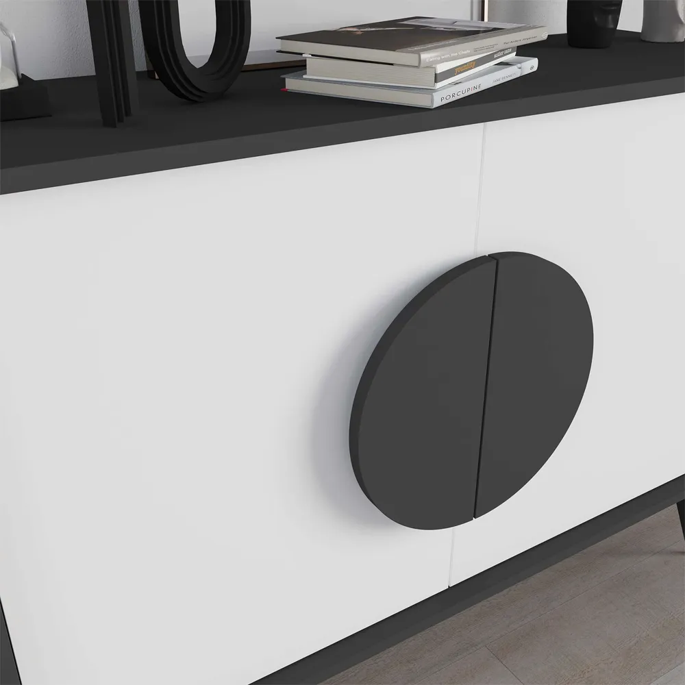 Gora Console Sideboard - Anthracite, White