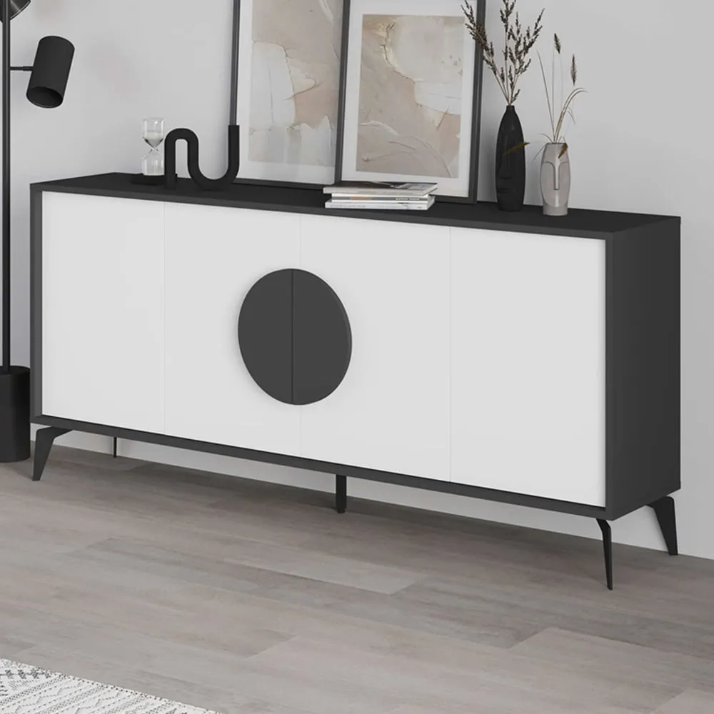Gora Console Sideboard - Anthracite, White