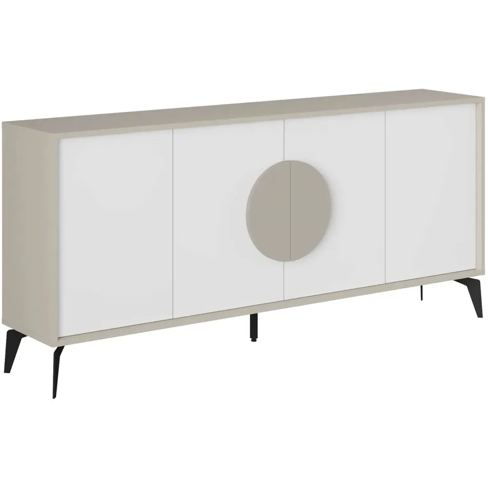 Gora Console Sideboard - Sandstone, White