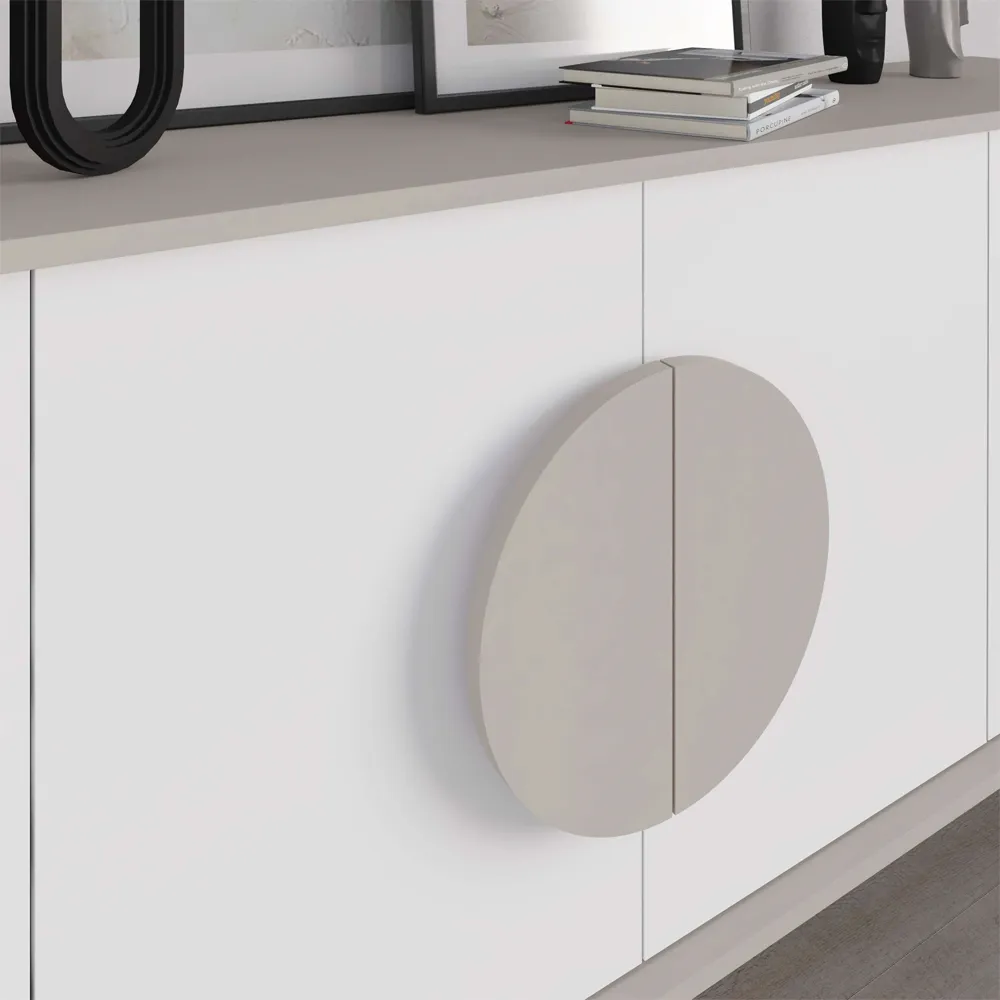 Gora Console Sideboard - Sandstone, White