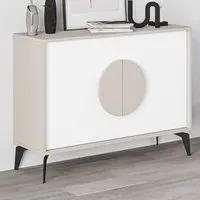 Gora Console Sideboard - Sandstone, White