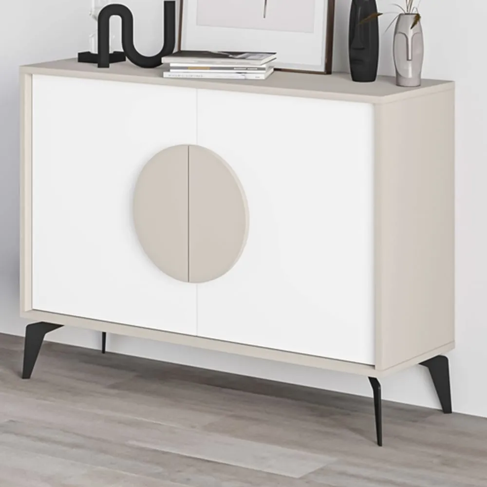 Gora Console Sideboard - Sandstone, White image