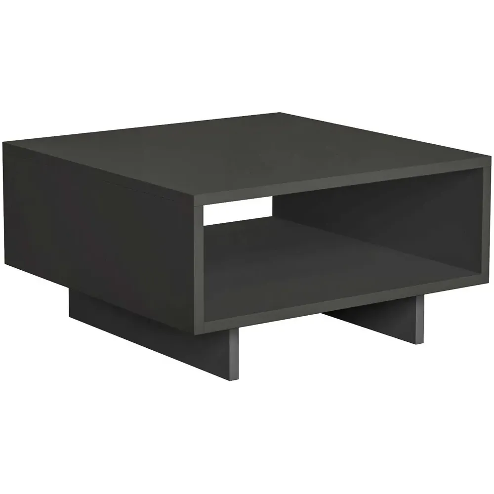 Hola Single Shelf Coffee Table - Black