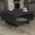 Hola Single Shelf Coffee Table - Black