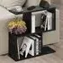 Homemania 4 Shelf Side Table - Black Marble Effect