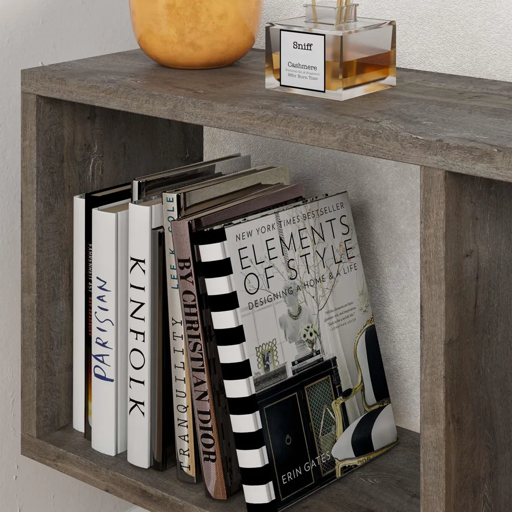 Homemania 4 Shelf Side Table - Brown, Wood