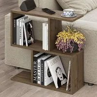 Homemania 4 Shelf Side Table - Brown, Wood
