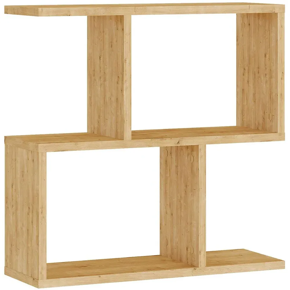 Homemania 4 Shelf Side Table - Cream, Wood