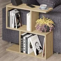 Homemania 4 Shelf Side Table - Cream, Wood