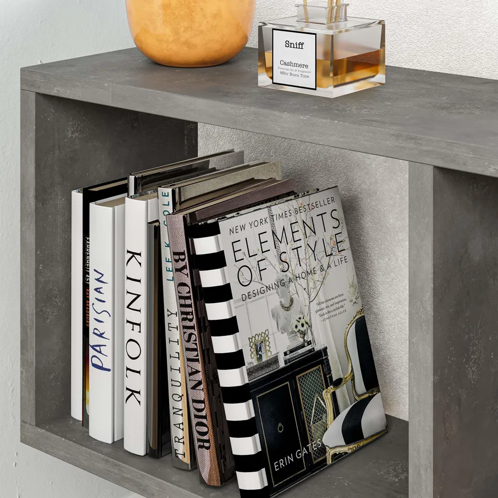 Homemania 4 Shelf Side Table - Grey, Wood